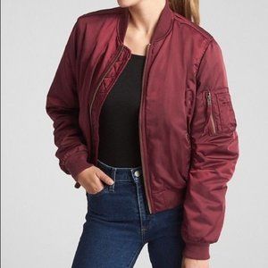 Burgundy Gap bomber jack